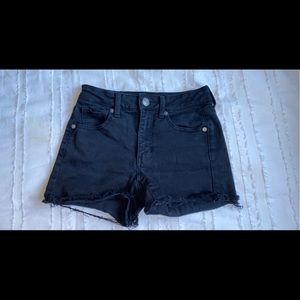 American Eagle Black Jean Shorts